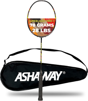 ASHAWAY SUPER LIGHT PRO 7 Black, Green Unstrung Badminton Racquet(Pack of: 1, 78 g)