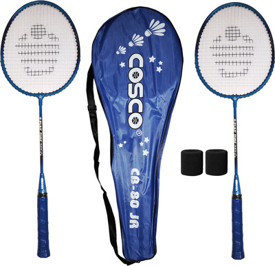 COSCO kids racquet, pair racket, twin racquet, cb-80 junior, pack of 2 racket Blue Strung Badminton Racquet(Pack of: 1, 228 g)