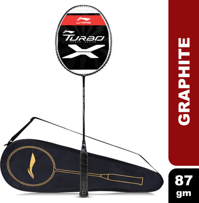LI-NING Turbo X G5 Strung Badminton Racket (Black,White) Black, White Strung Badminton Racquet(Pack of: 1, 87 g)