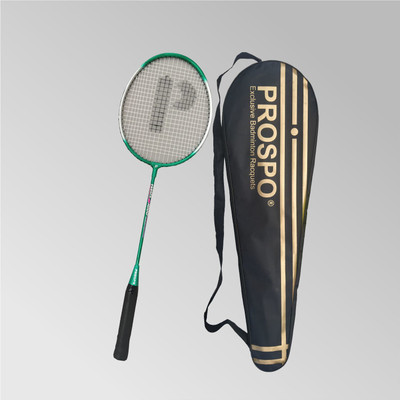 PROSPO 1000 Beginners Super Shot Steel Badminton Racquet with Free Cover Green Unstrung Badminton Racquet(Pack of: 2, 100 g)