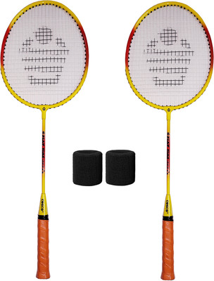 COSCO CB-80 Junior (Kids) Badminton Racket With Wrist Band Yellow Strung Badminton Racquet(Pack of: 1, 280 g)