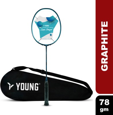 Young P11: Black Bird Super Charged Superlight | Japanese Graphite | Head Heavy Blue Unstrung Badminton Racquet(Pack of: 1, 78 g)