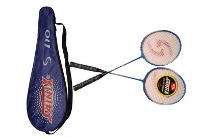 SAINIX i-10 set Green, Yellow, Red, Blue, Orange Strung Badminton Racquet(Pack of: 2, 250 g)