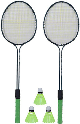 IPLLIVE 3 Piece Shuttle, Double Shaft Badminton Racquets Multicolor Strung Badminton Racquet(Pack of: -3, 95 g)