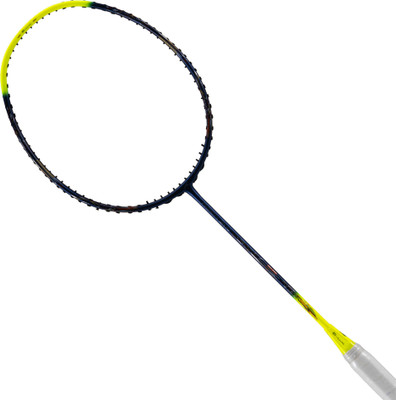 Hundred Rock SK 10 | Maximum Tension ≤32lbs | 5U Black Strung Badminton Racquet(Pack of: 1, 79 g)