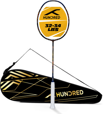 Hundred T-Fusion 300 - 5U Black Unstrung Badminton Racquet(Pack of: 1, 79 g)