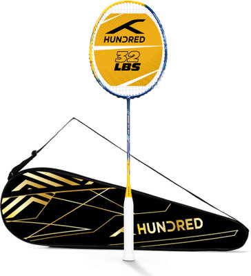 Hundred POWER RAY 900 Black Strung Badminton Racquet(Pack of: 1, 79 g)
