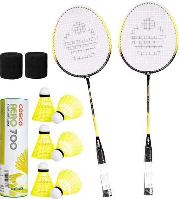 COSCO CB-885 Racquet With Aero 700 Shuttlecock Yellow Strung Badminton Racquet(Pack of: 1, 100 g)