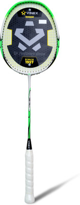 VINEX Vtec 550 Badminton Racket – 92g, Aluminium Head, Carbon Shaft, Medium-Soft Flex Green Strung Badminton Racquet(Pack of: 1, 92 g)
