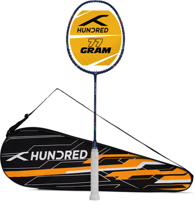Hundred ENERGY BURST 18 Blue Strung Badminton Racquet(Pack of: 1, 77 g)