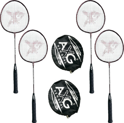 AXG NEW GOAL Scratch Resistant A-2000 Classic Set Of 4 Maroon Strung Badminton Racquet(Pack of: 4, 100 g)