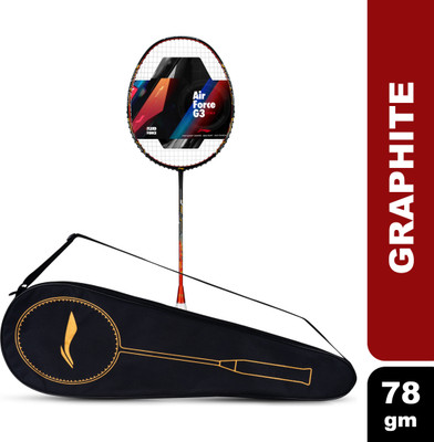 LI-NING Air - Force 78 G3 Black, Red, Gold Strung Badminton Racquet(Pack of: 1, 78 g)