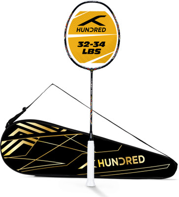 Hundred T-Fusion 300 - 4U Black Unstrung Badminton Racquet(Pack of: 1, 83 g)
