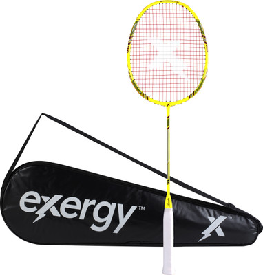 Exergy Hurricane Yellow Strung Badminton Racquet(Pack of: 1, 77 g)