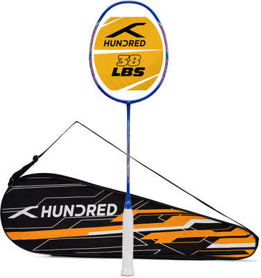 Hundred Atomic X 38 CTRL Superstrong Carbon Blue Unstrung Badminton Racquet(Pack of: 1, 83 g)