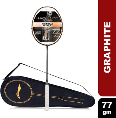 LI-NING Wind Lite Stealth Black Strung Badminton Racquet(Pack of: 1, 77 g)