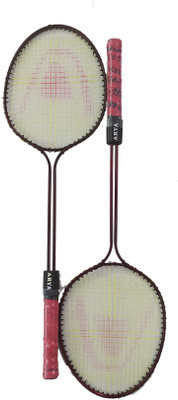 ARI Zigma Double Shaft 2 Piece Pack With Cover Multicolor Strung Badminton Racquet(Pack of: 2, 110 g)