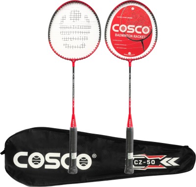 COSCO CZ 50 Twin Red Strung Badminton Racquet(Pack of: 2, 95.5 g)