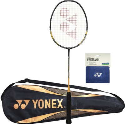 YONEX Nanoflare Speed 7 Badminton Racquet (Made in India) With Wrist Band Yellow Strung Badminton Racquet(Pack of: 1, 80 g)