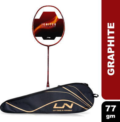 LI-NING Ignite 8 Japanese Carbon Graphite Blue, Brown Unstrung Badminton Racquet(Pack of: 1, 77 g)