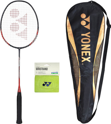 YONEX Nanoflare Speed 7 With Wrist Band Red Strung Badminton Racquet(Pack of: 1, 80 g)