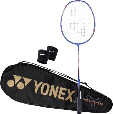 YONEX Voltric Lite 35i TRI-Voltage System | Full Graphite | 5U G4-(3.5 inches) 30 LBS Blue Strung Badminton Racquet(Pack of: 1, 77 g)