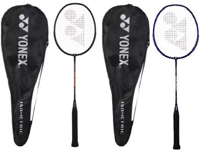 YONEX GR 303i Black, Blue Strung Badminton Racquet(Pack of: 2, 88 g)