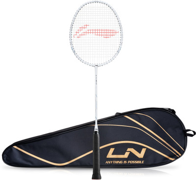 LI-NING G-TEK 58 GX Red, White, Orange Strung Badminton Racquet(Pack of: 1, 86 g)