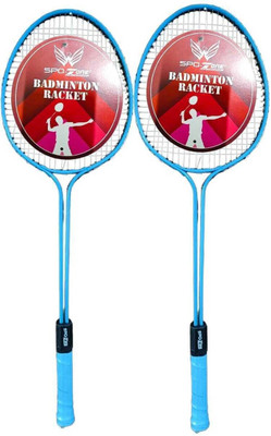 SPO Zone SPO_ZONE_RACQUET Multicolor Strung Badminton Racquet(Pack of: 2, 280 g)