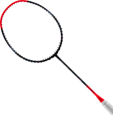 Hundred Rock SK 10 | Maximum Tension ≤32lbs | 4U Grey, Orange Strung Badminton Racquet(Pack of: 1, 82 g)