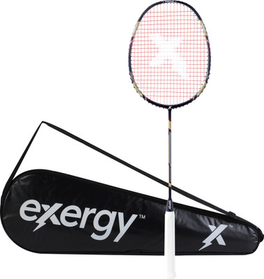 Exergy Hurricane Black Strung Badminton Racquet(Pack of: 1, 77 g)