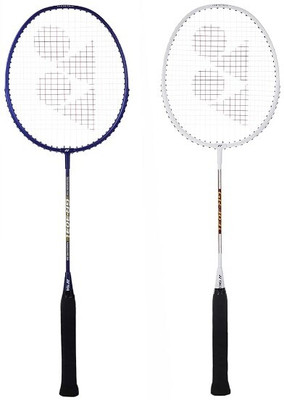 YONEX GR 303i Blue, White Strung Badminton Racquet(Pack of: 2, 88 g)