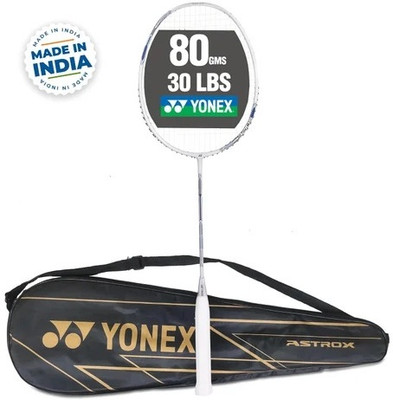 YONEX ASTROX ATTACK 9 (MADE IN INDIA) White Strung Badminton Racquet(Pack of: 1, 80 g)