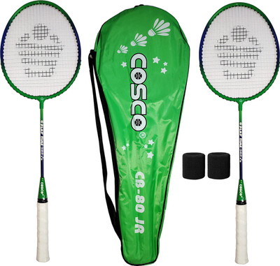 COSCO kids racquet, pair racket, twin racquet, cb-80 junior, pack of 2 racket Green Strung Badminton Racquet(Pack of: 1, 228 g)