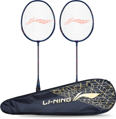 LI-NING Mega Power MP 9 - Pack of 2 + 1 Full Cover Multicolor Strung Badminton Racquet(Pack of: 3, 90 g)