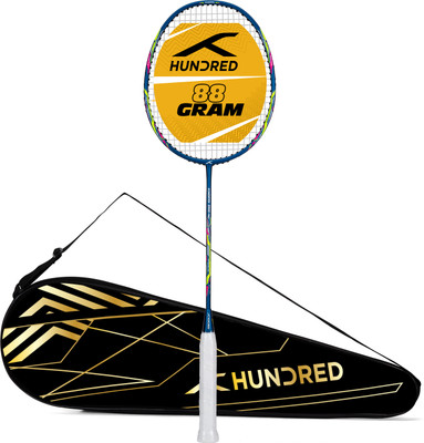 Hundred POWERTEK 2000 PRO Blue Strung Badminton Racquet(Pack of: 1, 90 g)