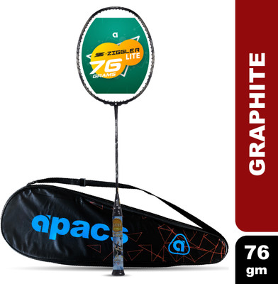 apacs Z-Ziggler Lite (33 LBS, 76g & 6.2 mm Slim Shaft) Black Unstrung Badminton Racquet(Pack of: 1, 76 g)