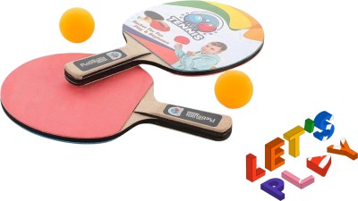 Zuuluzrs Table Tennis Rebound Trainer with 2 Racket & 2 Ball Multicolor Table Tennis Racquet(Pack of: 1, 250 g)