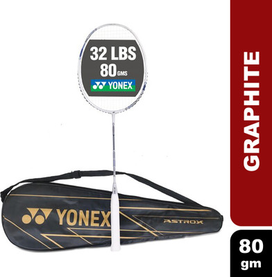 YONEX Astrox Attack 9 White Strung Badminton Racquet(Pack of: 1, 80 g)