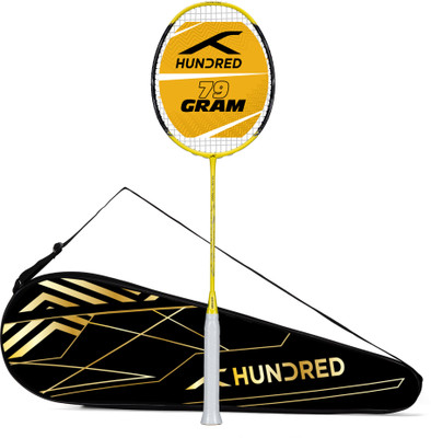 LI-NING Hundred Yellow Unstrung Badminton Racquet(Pack of: 1, 79 g)