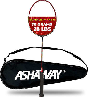 ASHAWAY SUPER LIGHT PRO 11 Red, Black Unstrung Badminton Racquet(Pack of: 1, 78 g)