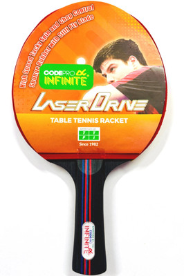 INFINITE LAZER DRIVE CODE PRO Red, Black Table Tennis Racquet(Pack of: 1, 0.2 kg)