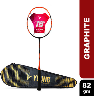 Young Passion 19 (Ultra Graphite) Orange Unstrung Badminton Racquet(Pack of: 1, 82 g)