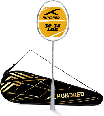 Hundred T-Fusion 300 - 5U White Unstrung Badminton Racquet(Pack of: 1, 79 g)