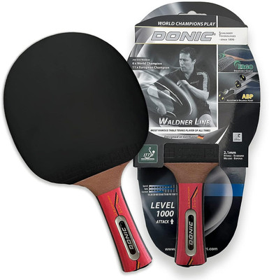 DONIC WALDNER 1000 Black, Red Table Tennis Racquet(Pack of: 1, 250 g)