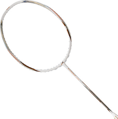 Hundred Hyfonic Lazer | 5U | ≤32 lbs | Every Shot: Precise, Placed & Consistent White Unstrung Badminton Racquet(Pack of: 1, 79 g)
