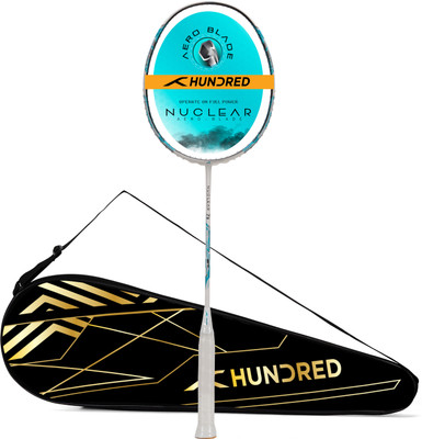 Hundred Nuclear 78 Superlight 5U Blue, White Unstrung Badminton Racquet(Pack of: 1, 78 g)