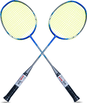 CAPTAIN INFINITY BADMINTON JOINTLESS RACQUETS WITH FREE FULL COVER STRUNG FOR MEN& WOMEN Multicolor Strung Badminton Racquet(Pack of: 2, 100 g)