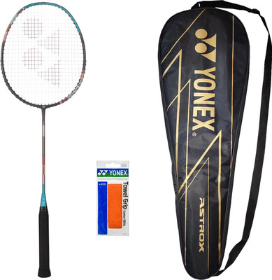 YONEX Astrox Attack 9 (Made in India) Towel Badminton Grip Green Strung Badminton Racquet(Pack of: 1, 80 g)