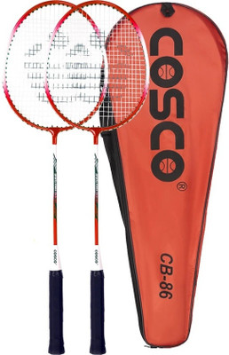 COSCO CB 86 Sports Red Strung Badminton Racquet(Pack of: 2, 150 g)